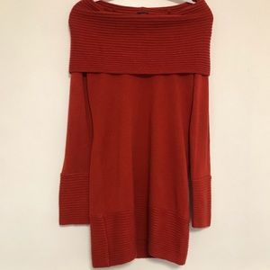 NWT H&M burnt orange cowl neck sweater dress